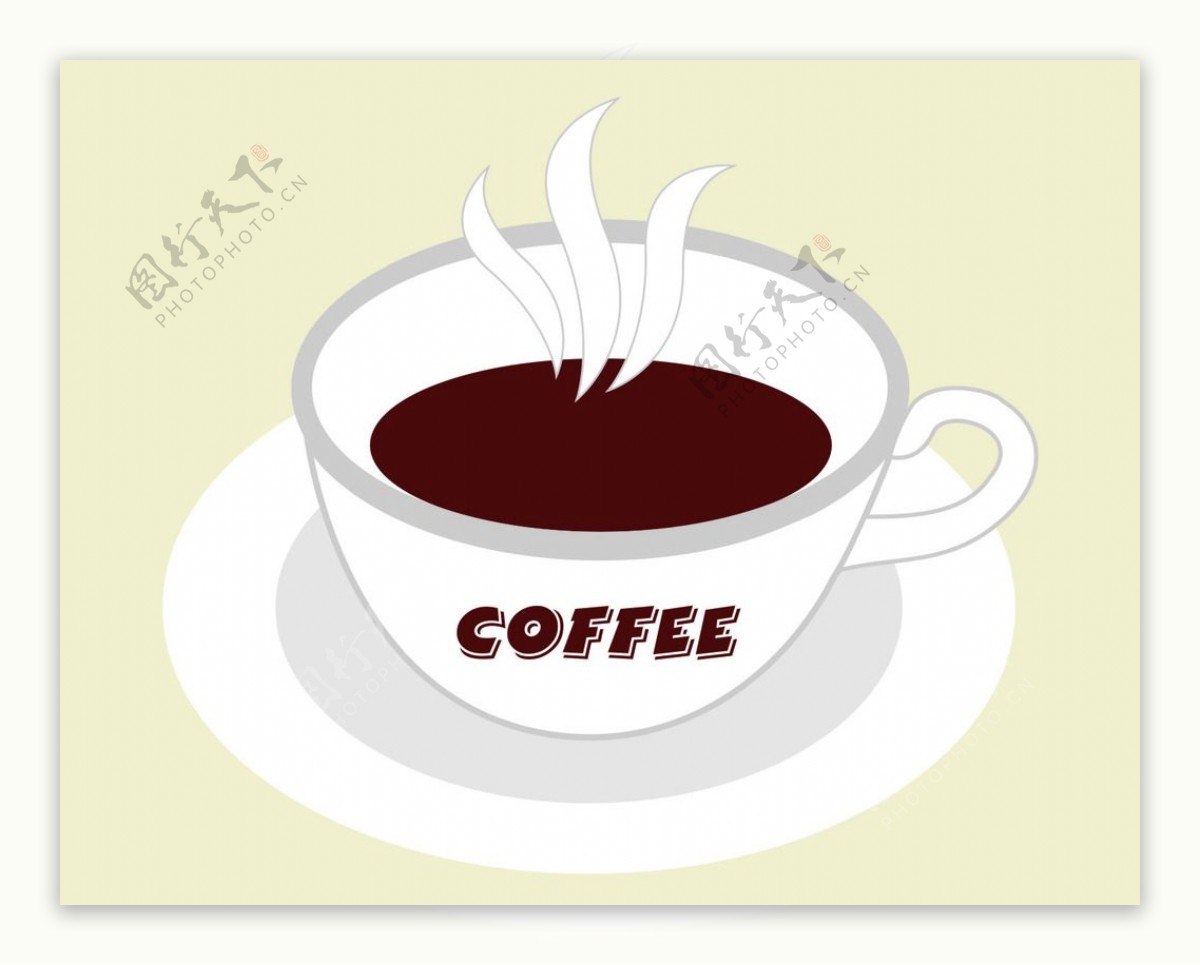 咖啡杯矢量图图片