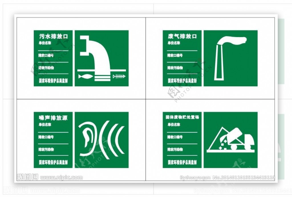 排污标识牌图片