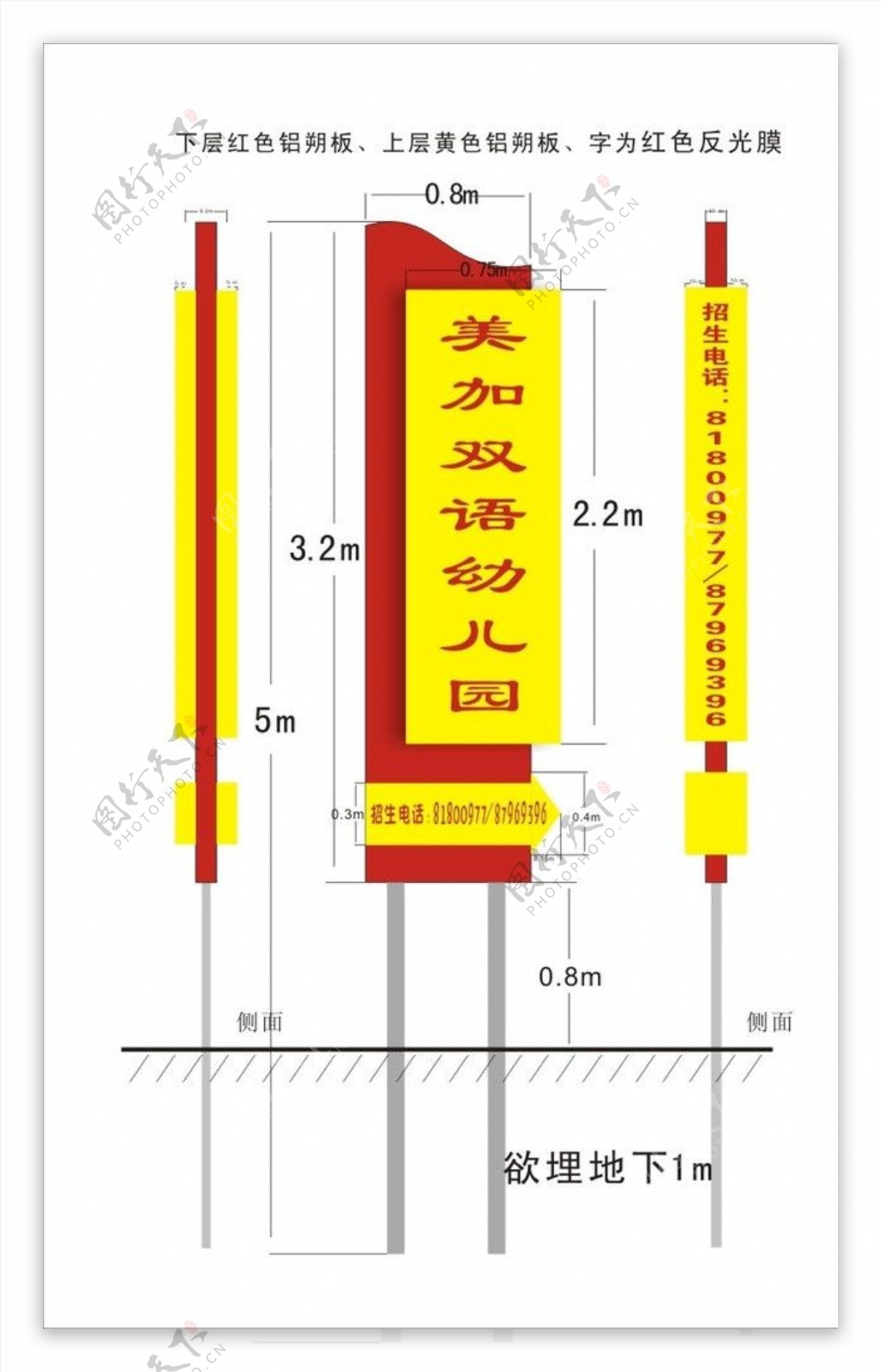 竖立招牌图片