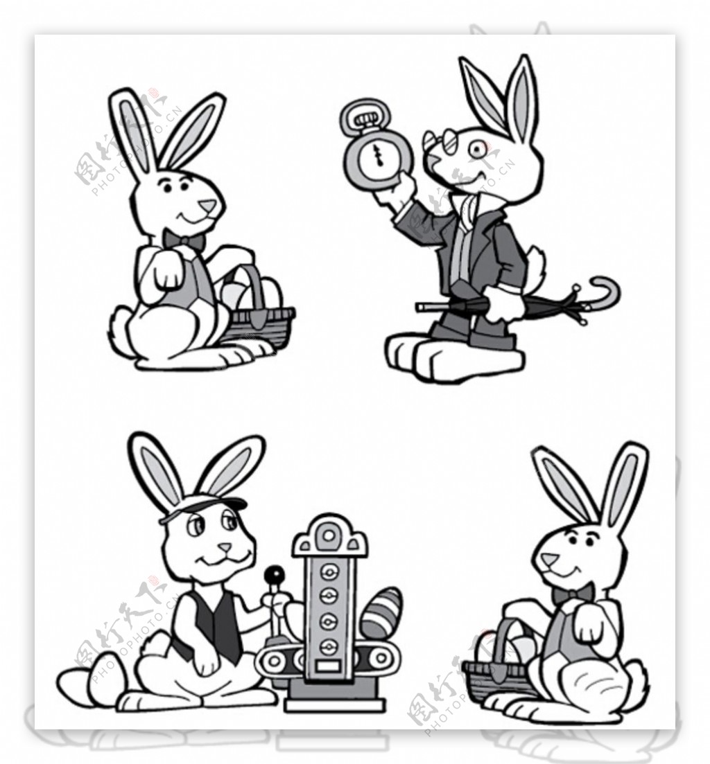 卡通兔子图片设计图__图片素材_其他_设计图库_昵图网nipic.com
