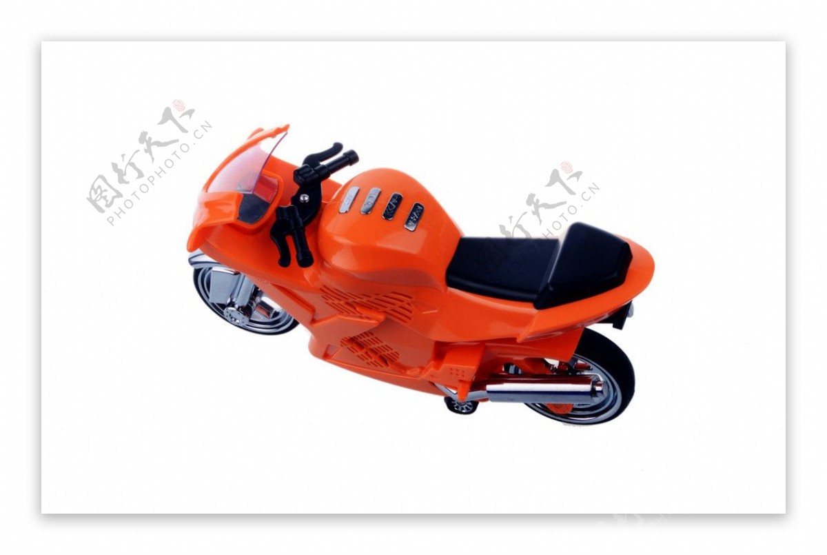 橘红摩托车图片