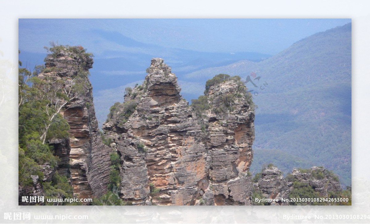 澳洲蓝山三姐妹峰图片