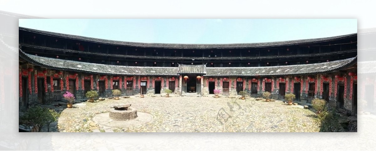 客家围龙屋传统建筑中国图片