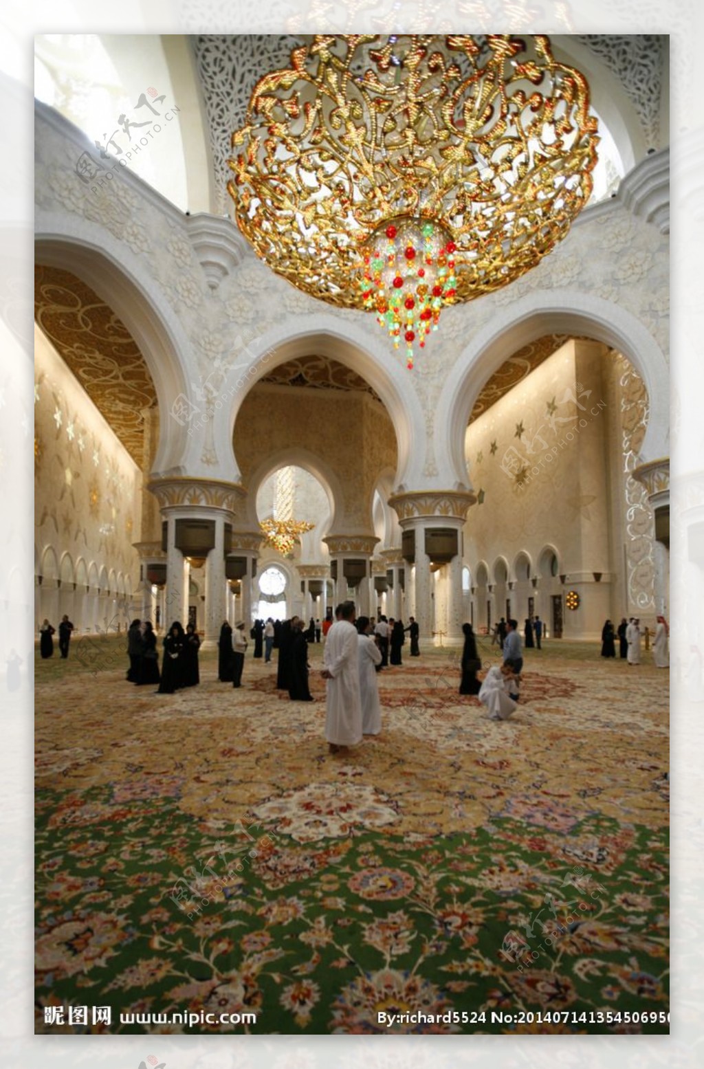 谢赫扎伊德清真寺大厅图片