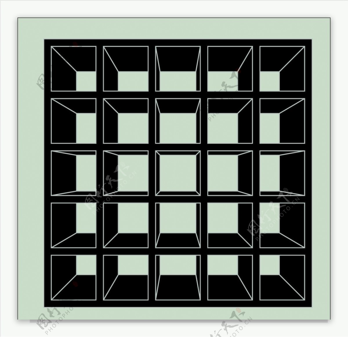 立体化方块透视图片