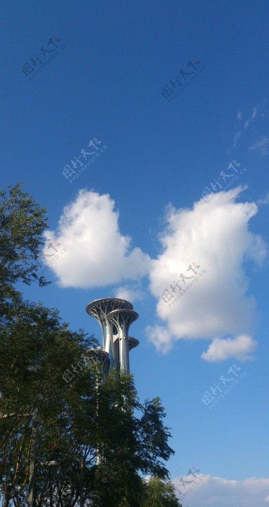 北京奥林匹克公园瞭望塔图片