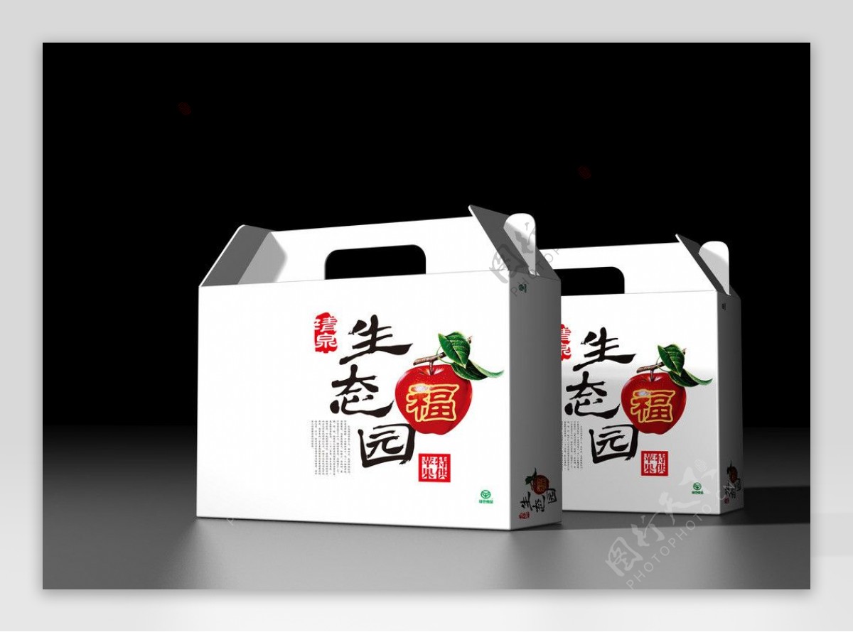烟台清泉有机生态红富士苹果平面图图片