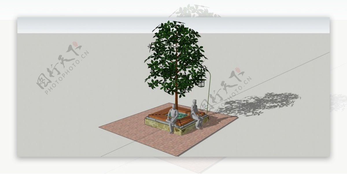 树池su模型图片