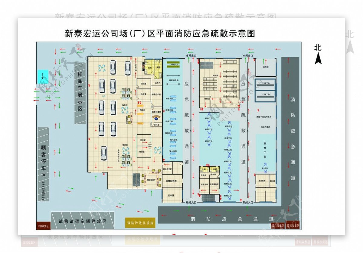 汽车店平面图图片