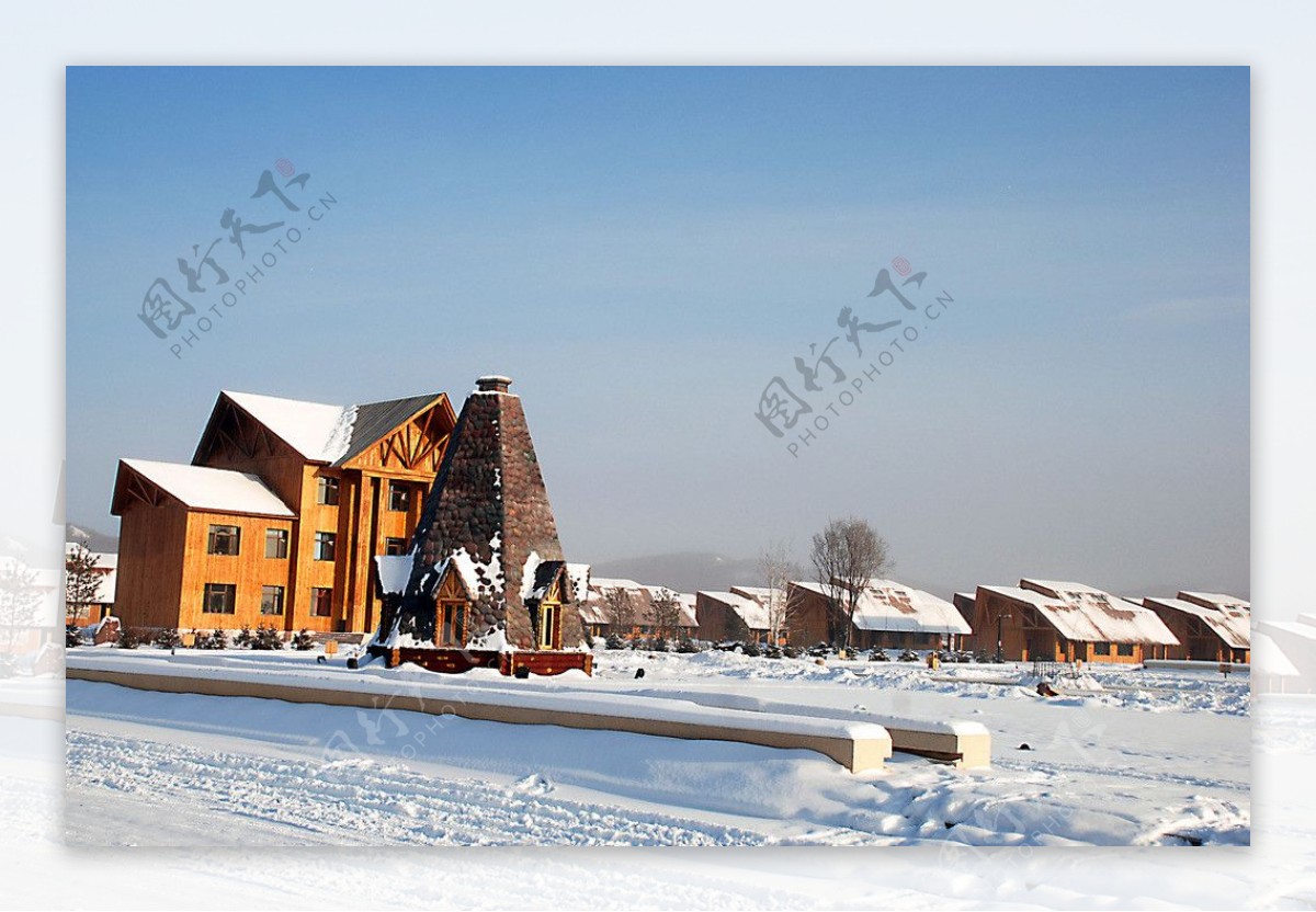 敖鲁古雅乡冬景图片