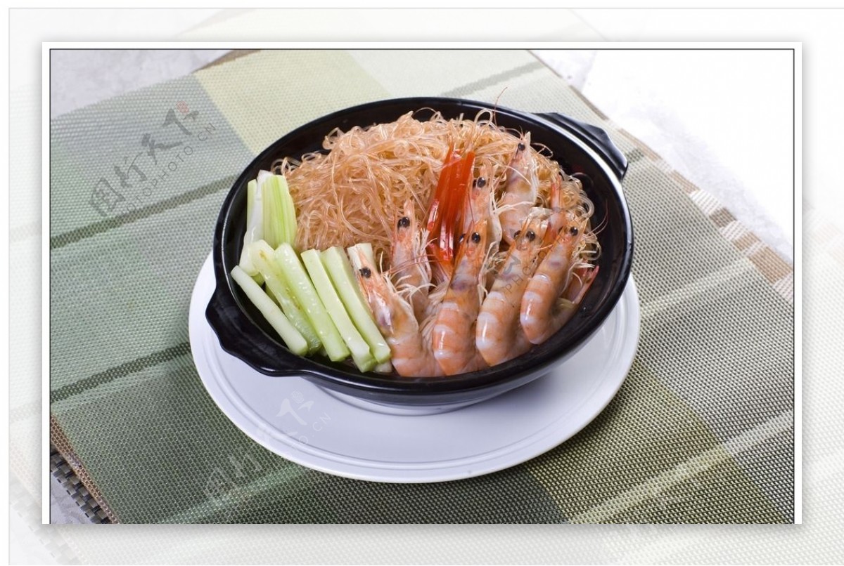 砂锅大虾粉丝煲图片