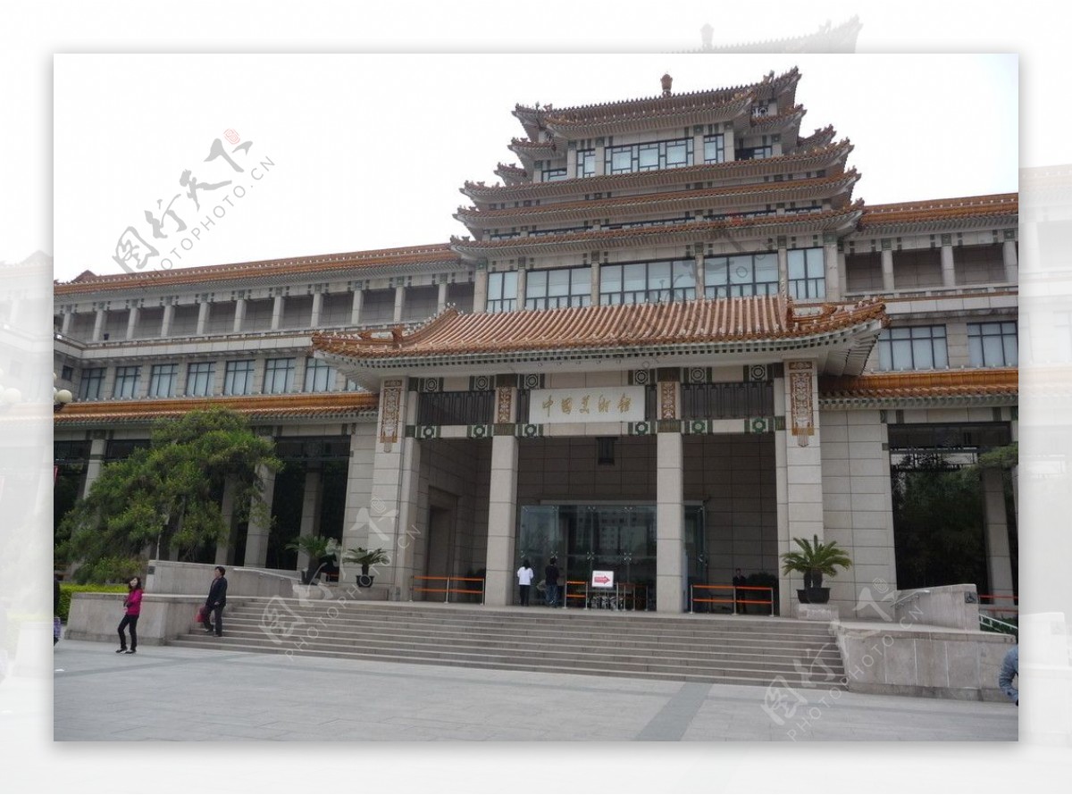 中国美术馆大门图片