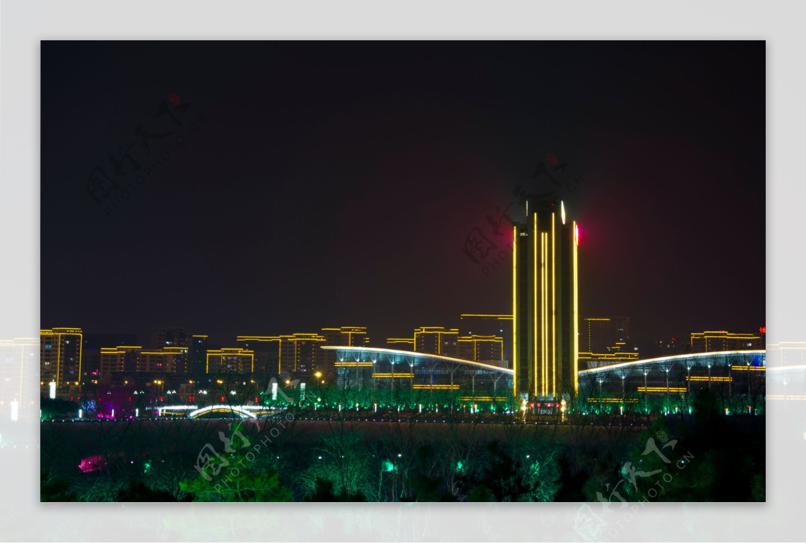 铁岭新城夜景图片