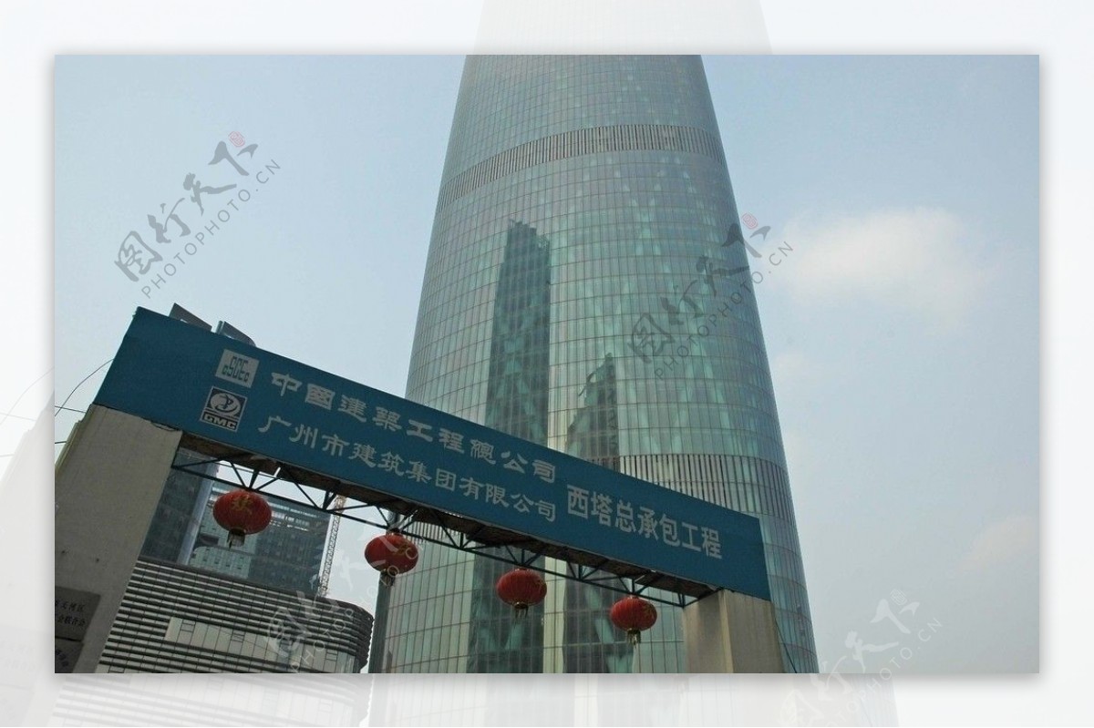 广州珠江新城双子塔图片