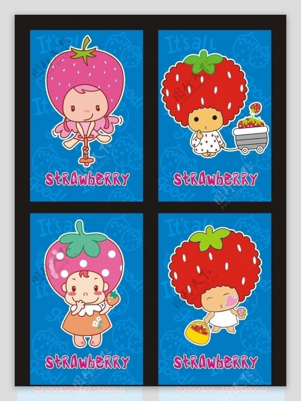 草莓卡通本图片