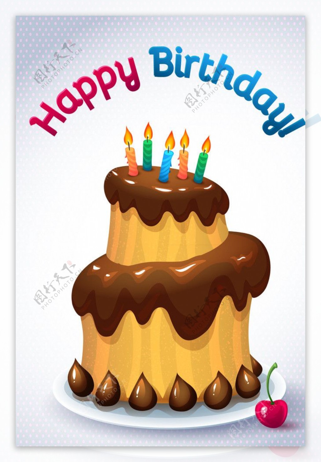 生日蛋糕卡图片