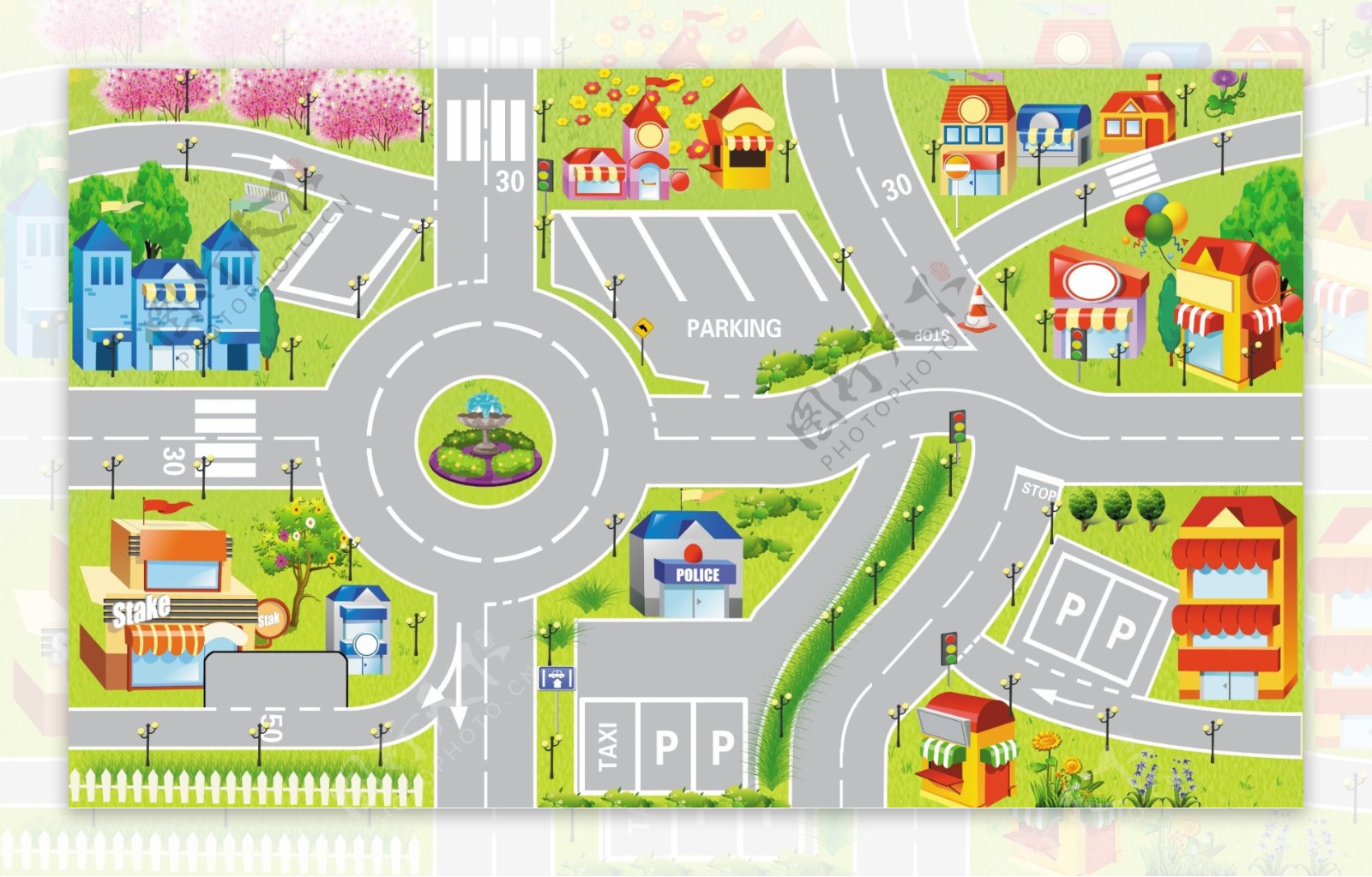 儿童游戏公路图图片