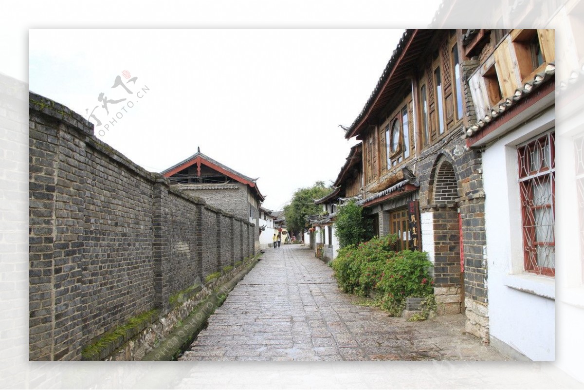 丽江古城的街道图片