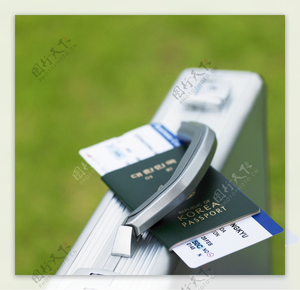 飞机票护照图片