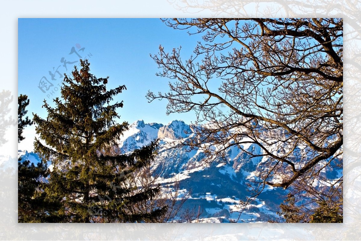 冬季雪山高原图片