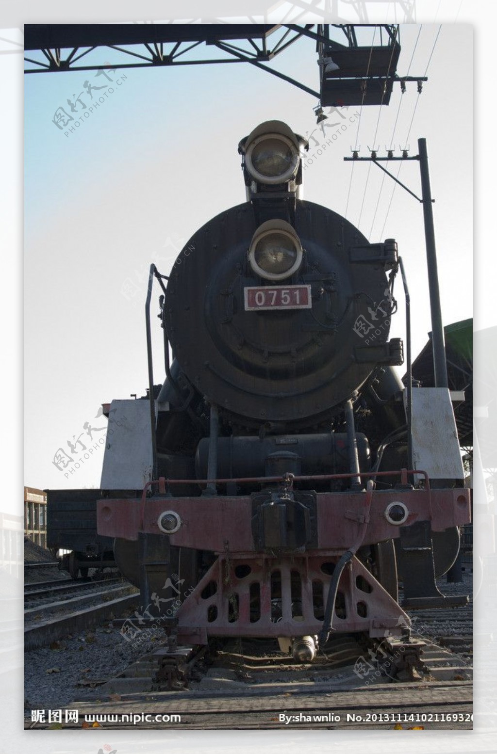 老式蒸汽火车头图片
