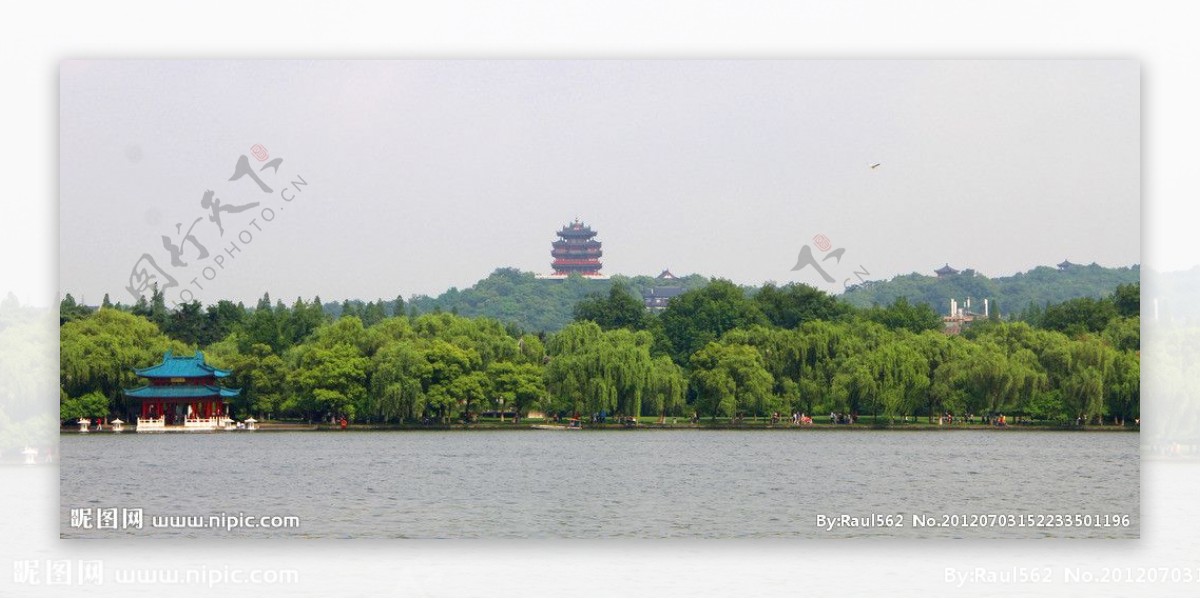 杭州西湖城隍阁图片