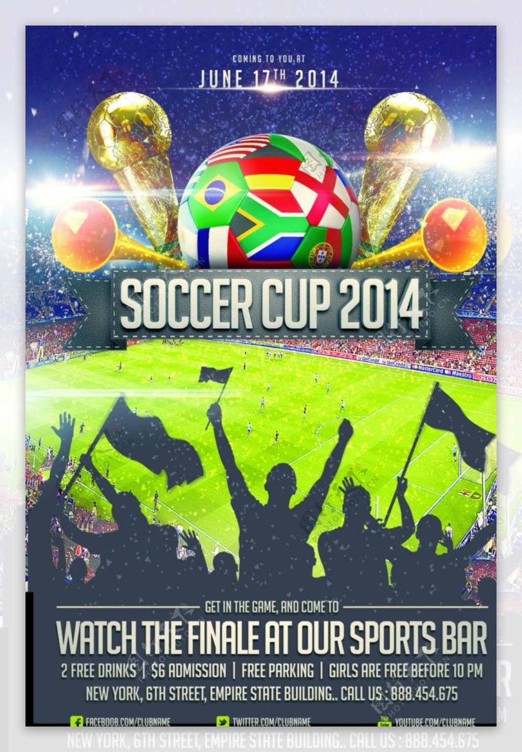 巴西世界杯宣传海报图片