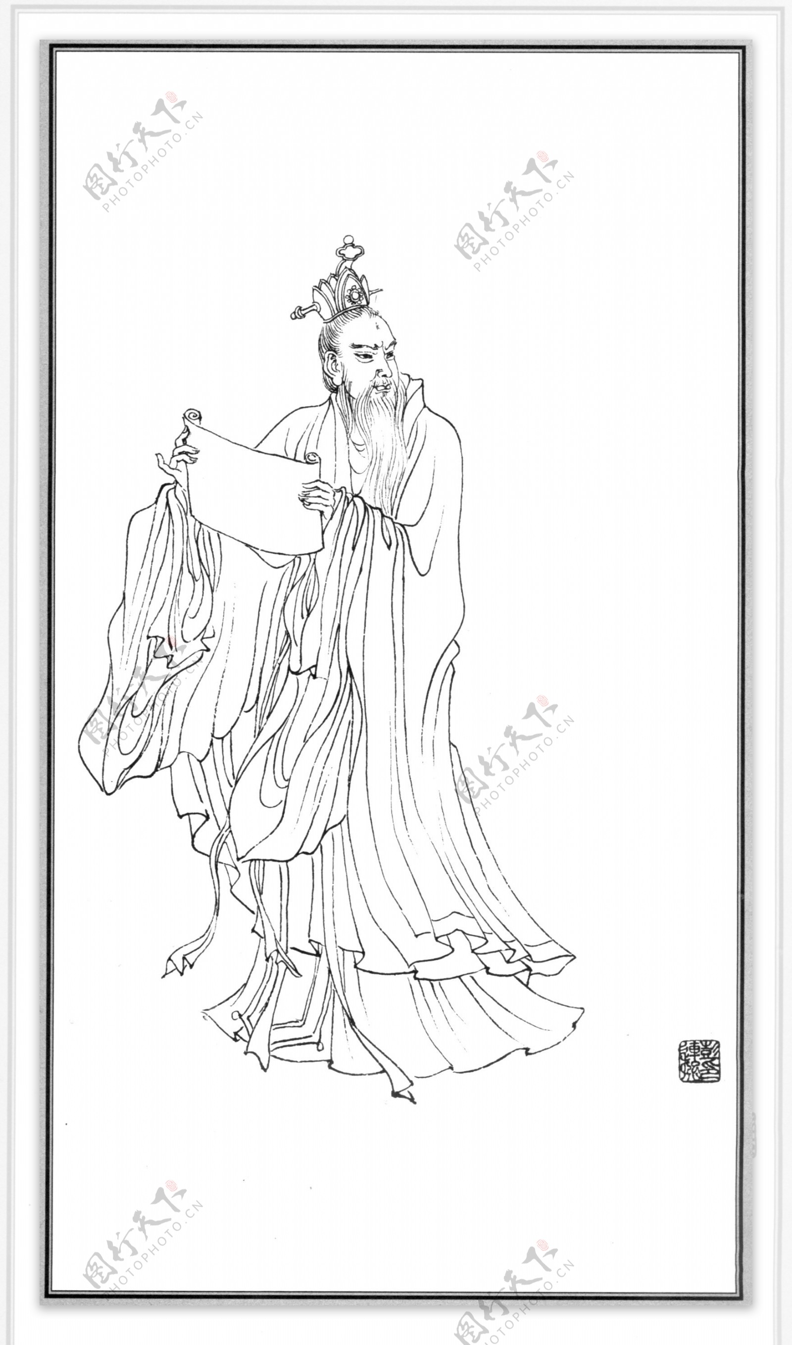 中国神话人物005太白金星图片