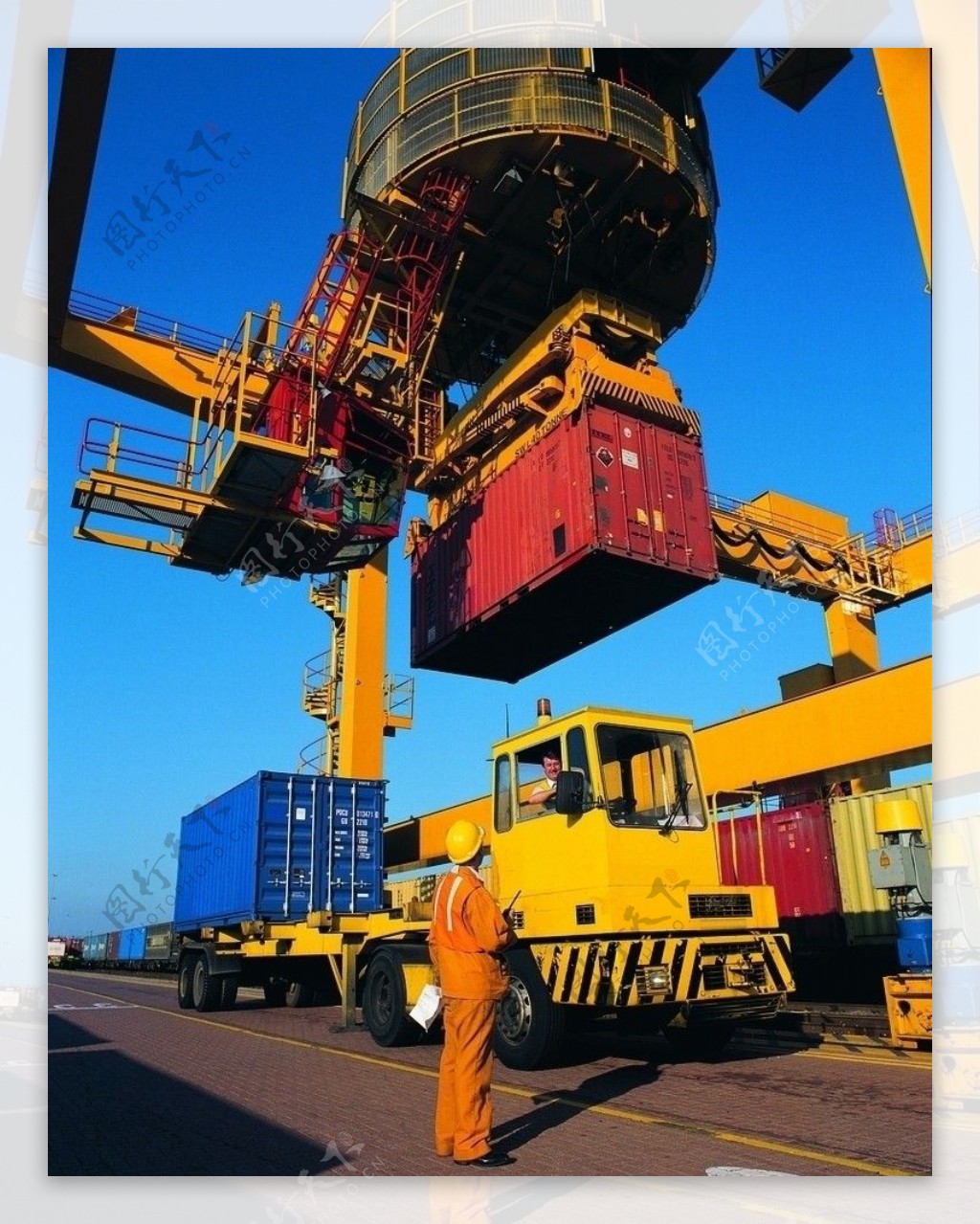港口运输集装箱图片