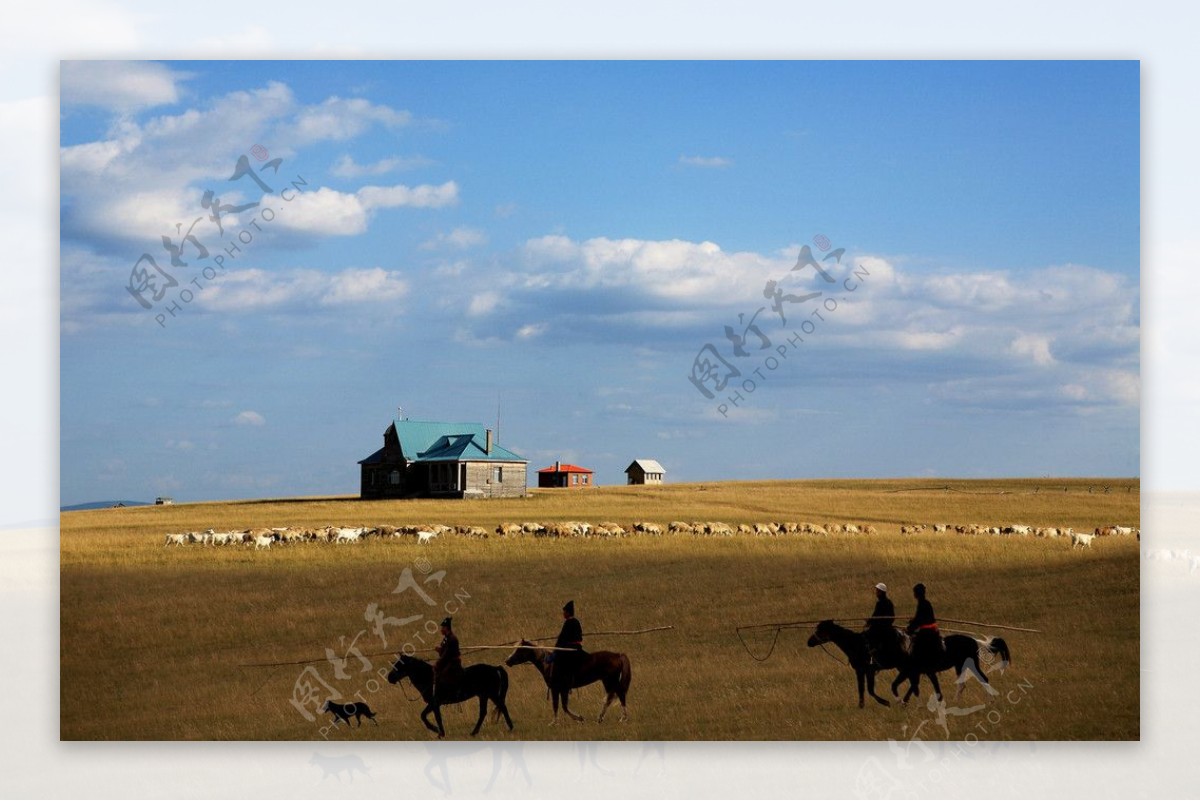 呼伦贝尔草原牧歌图片