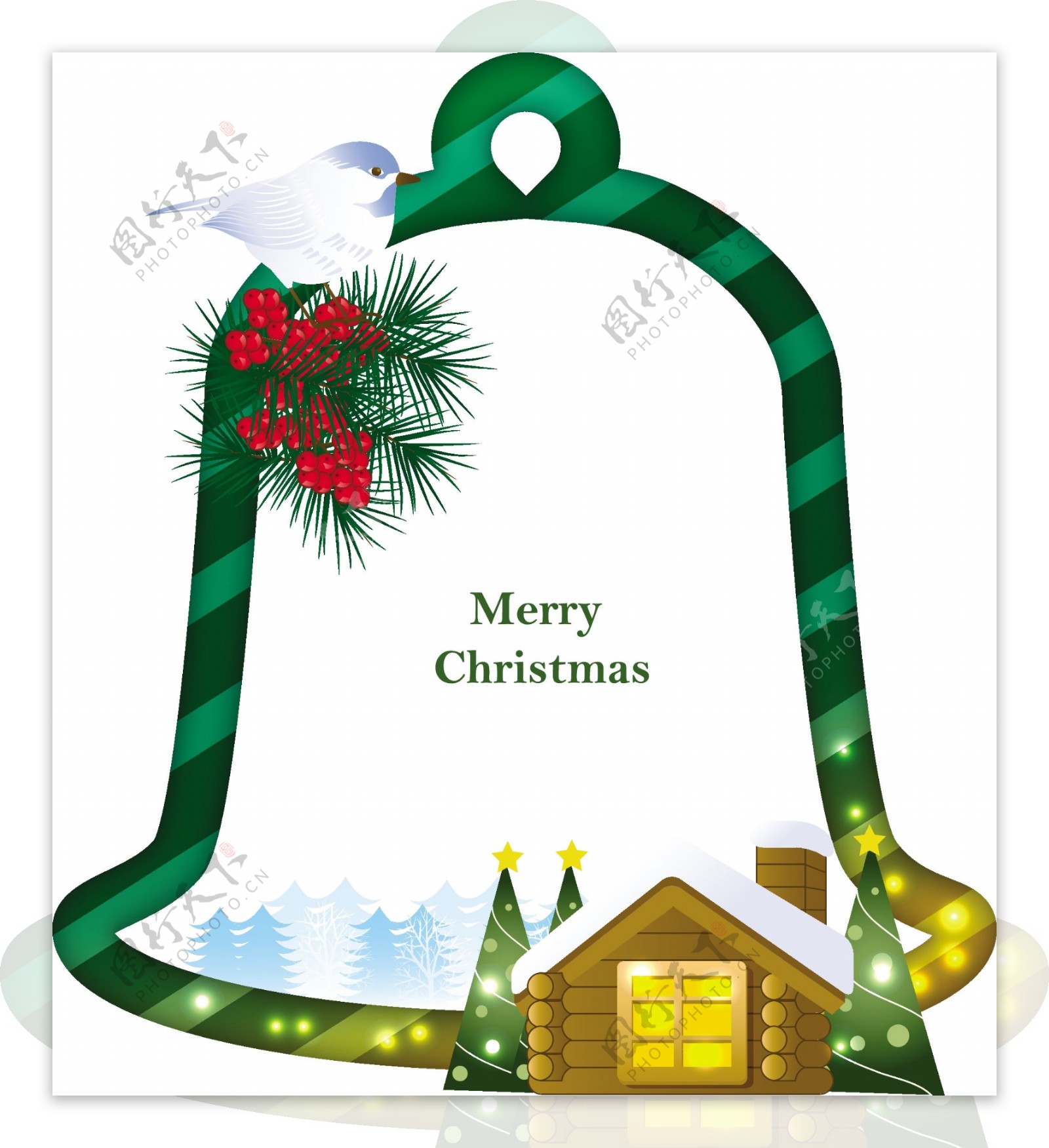 圣诞节铃铛背景图片