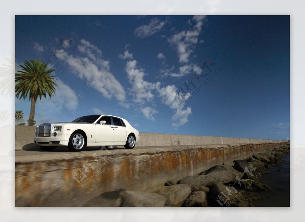 劳斯莱斯银色幻影限量版rollsroycephantom世界名车轿车交通工具摄影图片