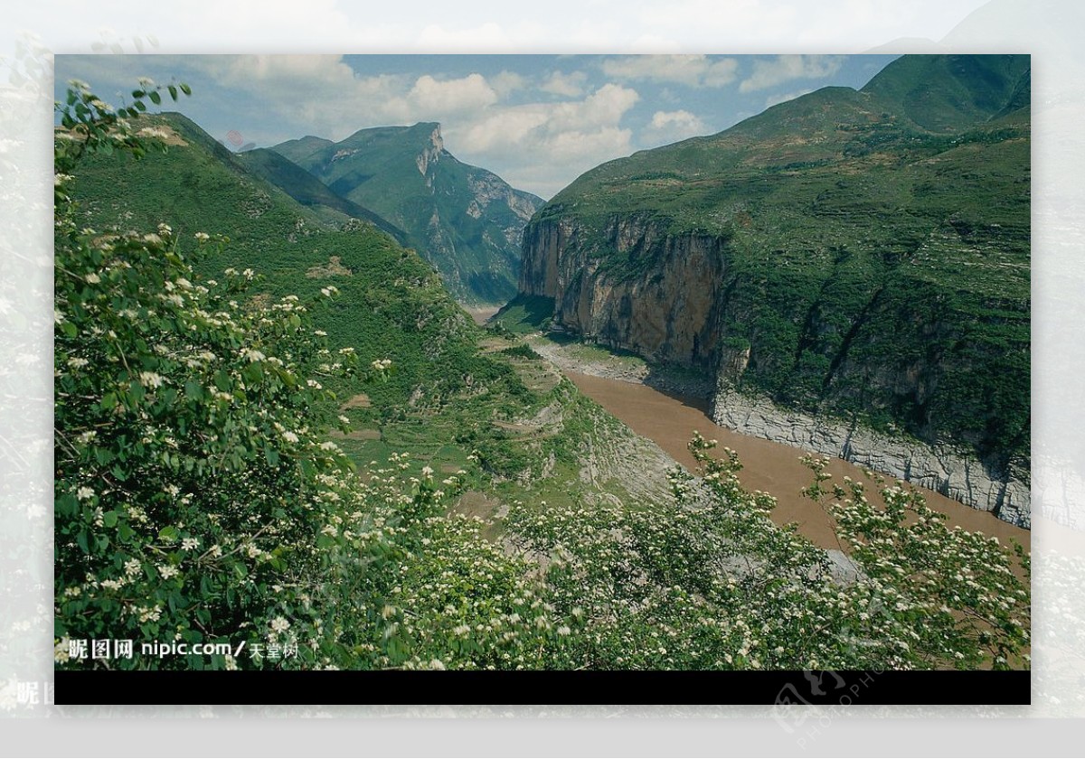 峡谷河流图片