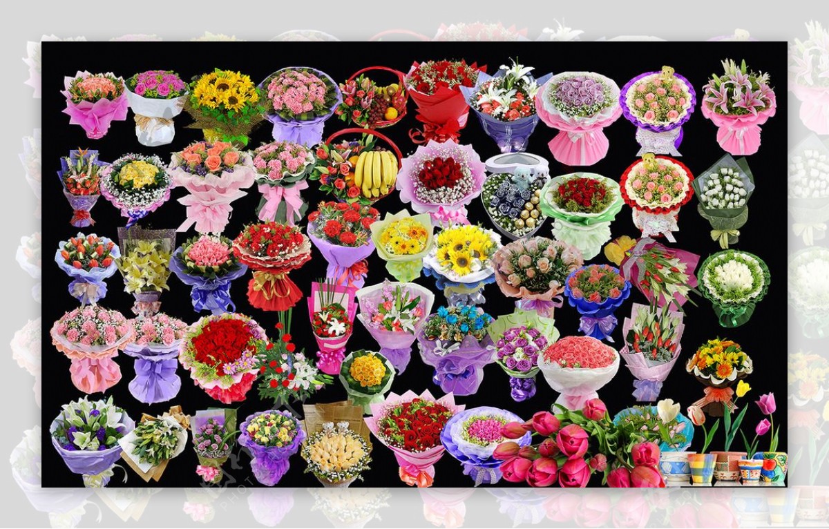 鲜花集锦图片
