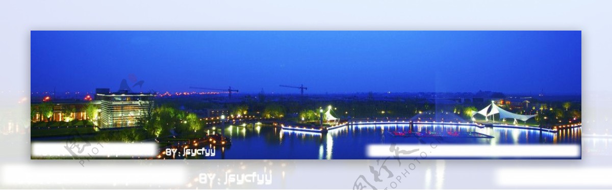 淀山湖之夜图片
