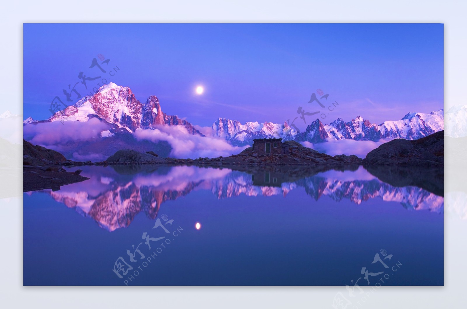 阿尔卑斯山美景图图片