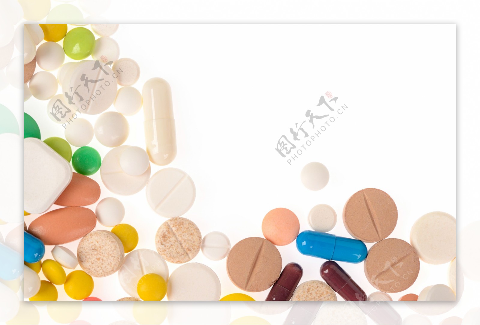 各种颜色彩色的药片和胶囊高清图片下载-正版图片500217207-摄图网