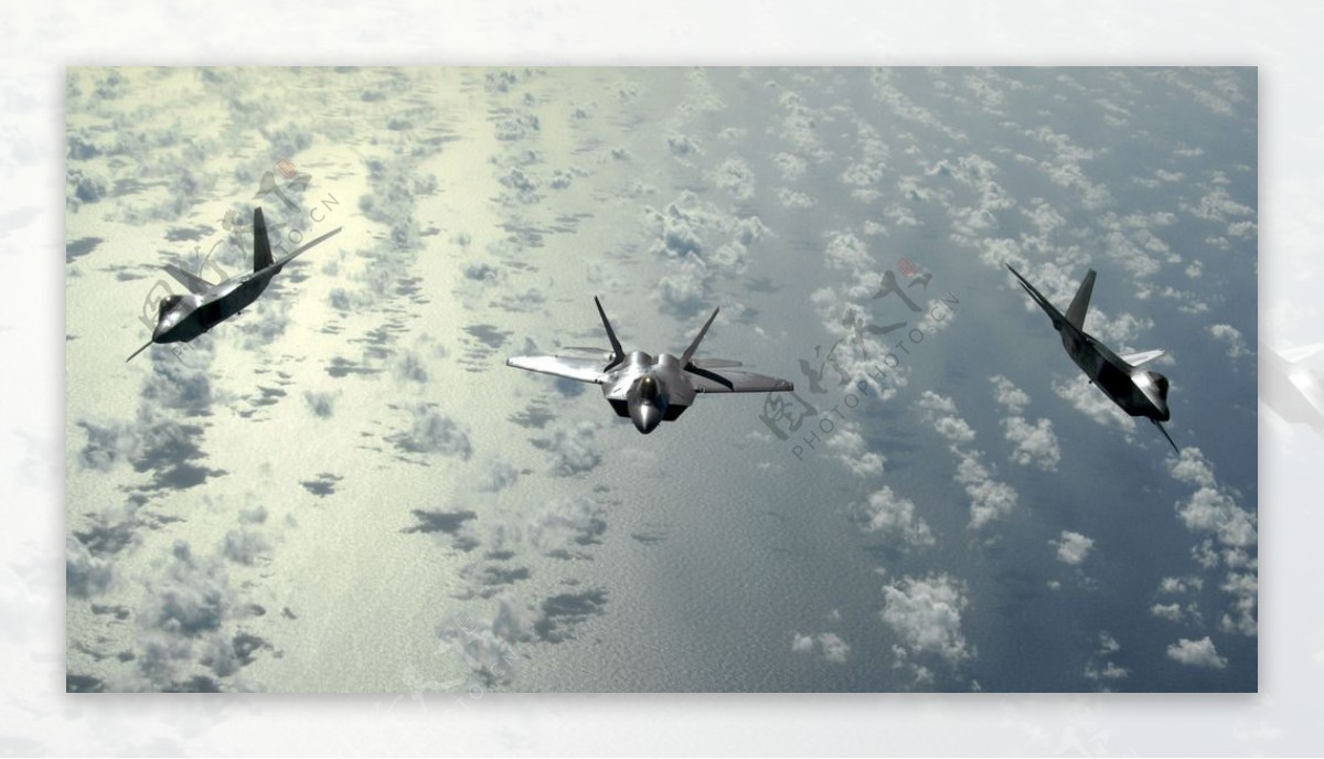 猛禽战斗机飞行图片