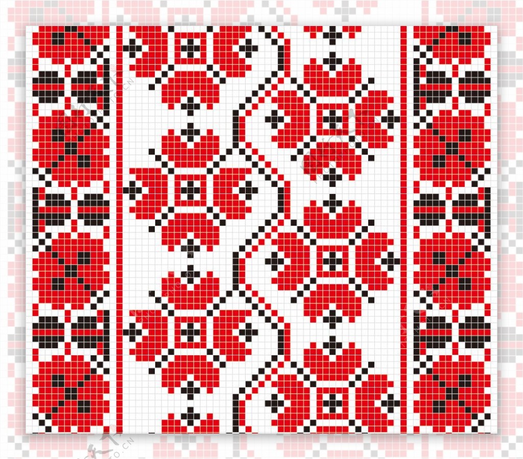 欧式地毯刺绣无缝花纹花边底纹图片