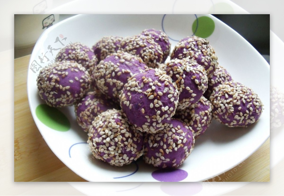 紫薯球图片