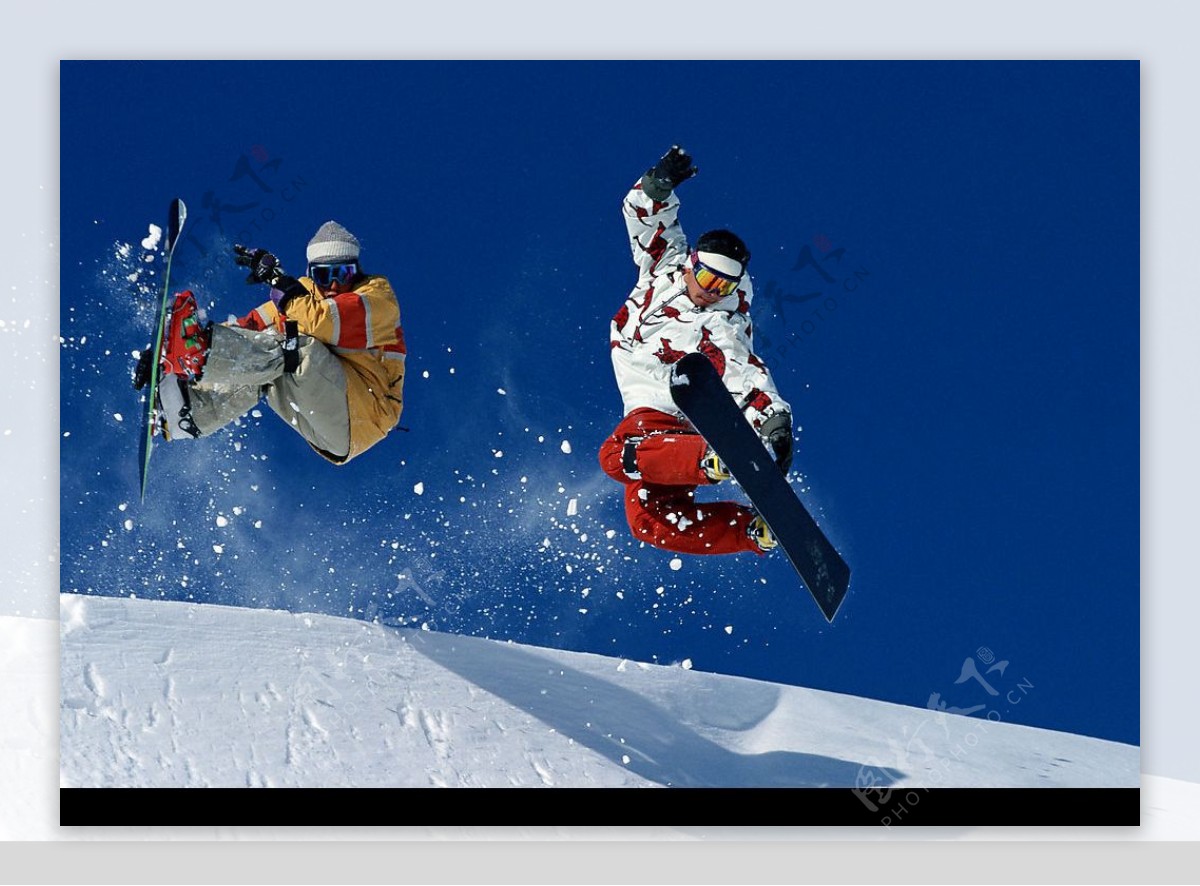 滑雪飞舞图片