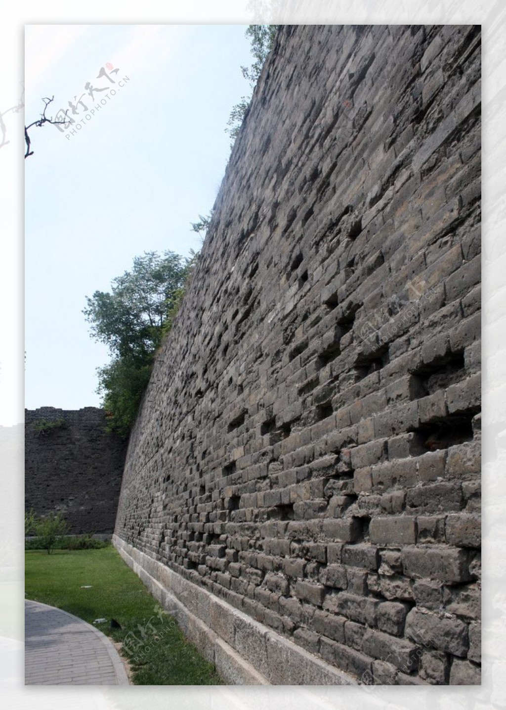 北京崇文门的明城墙图片