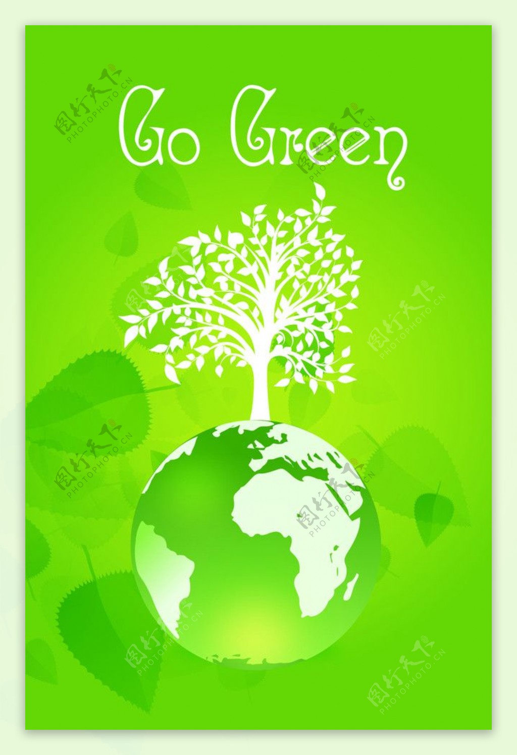 倡导环保走上绿色图片