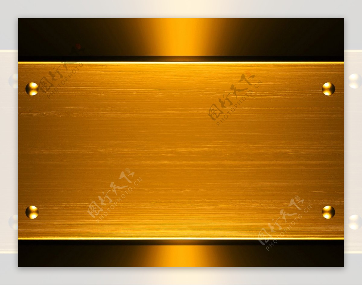 黄金金属板背景图片
