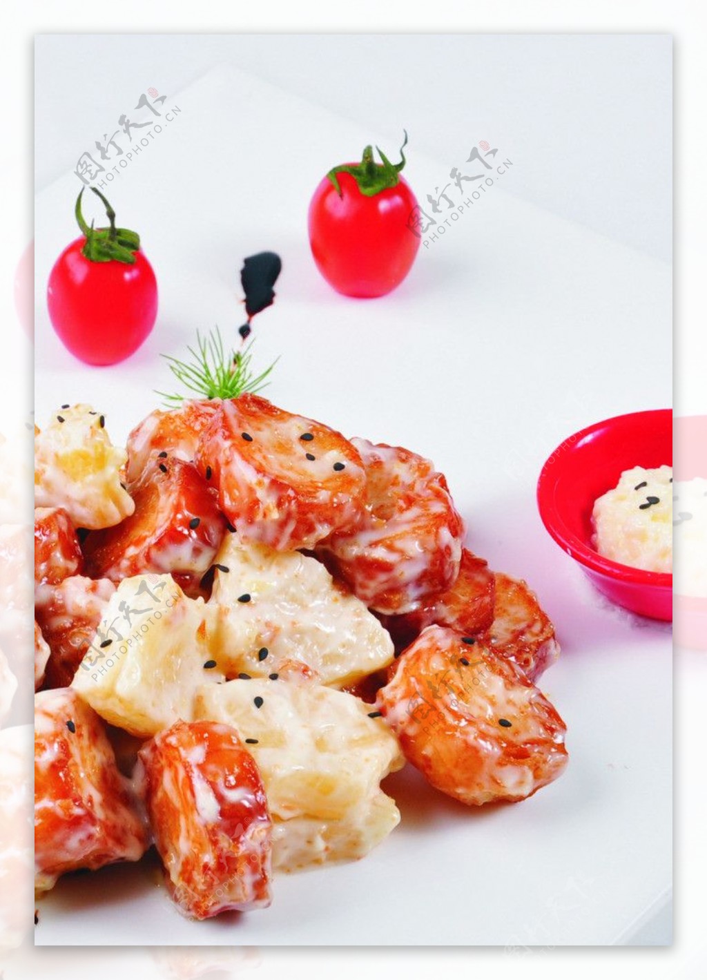 菠萝油条虾图片