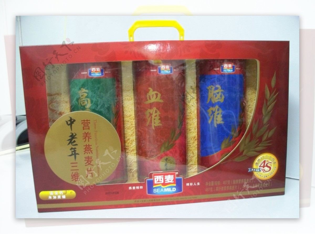 中老年营养燕麦片礼盒图片