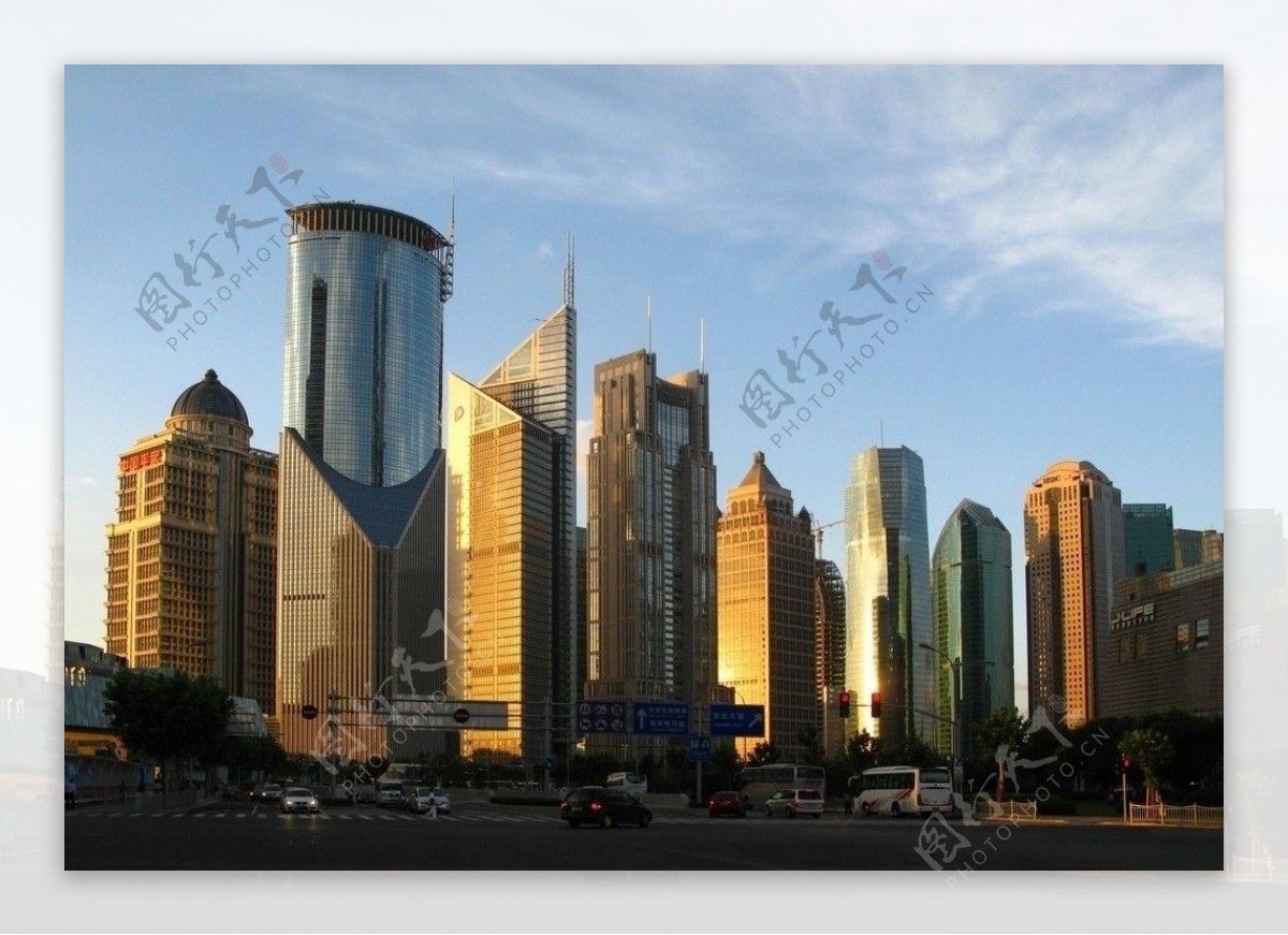 上海陆家嘴金融贸易区街景图片