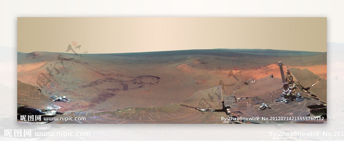 火星地表全景图图片