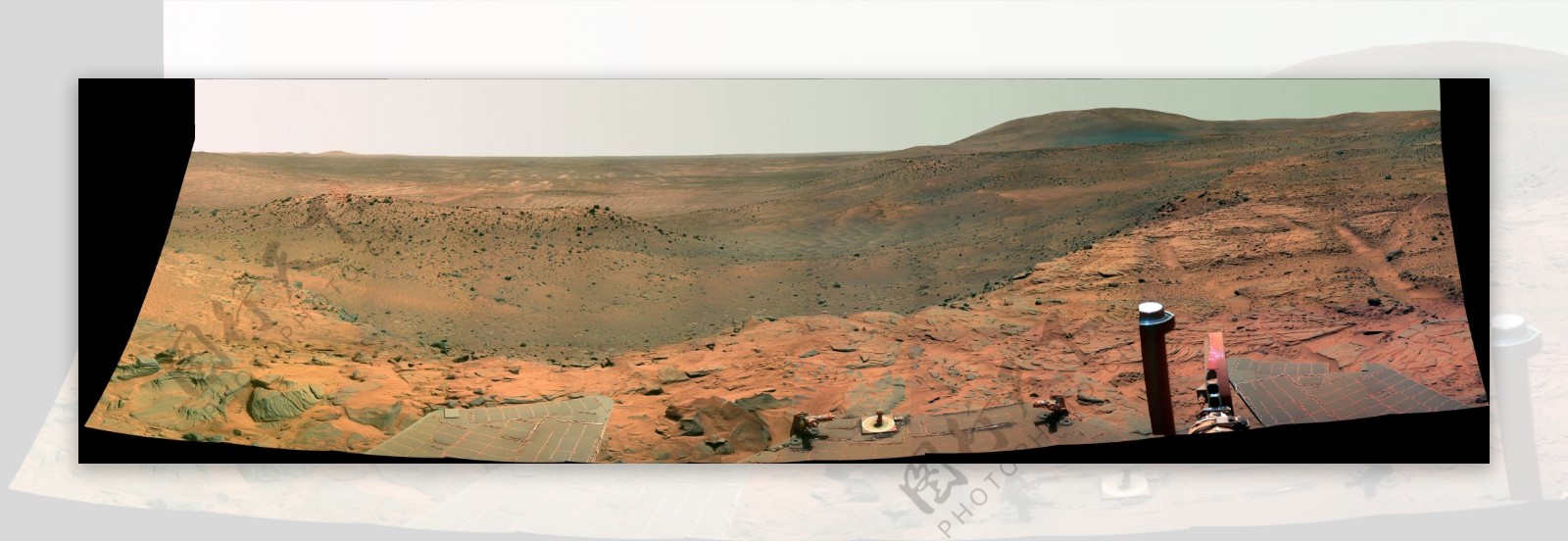 一张火星西部高原的照片图片