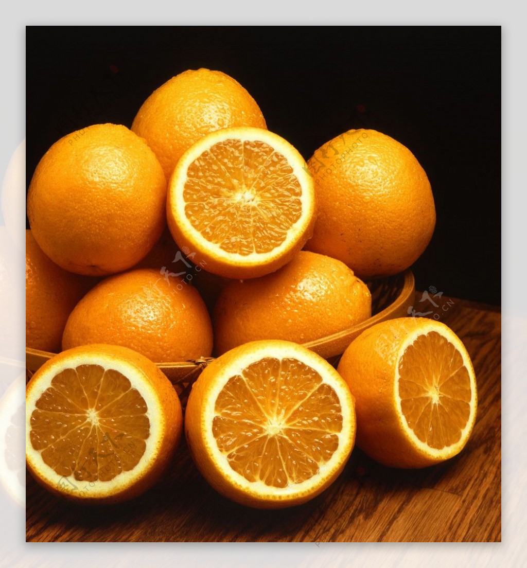 橘子摄影图片